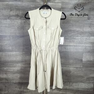 Nine West Sleeveless Tie Waist Dress Size S
